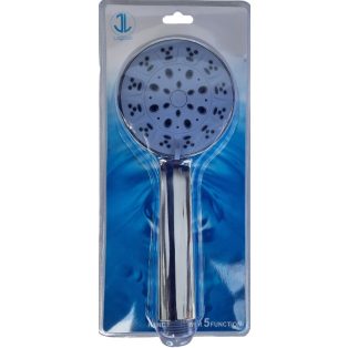Zuhanyfej LAGO 5 funkciós szürke 10cm 