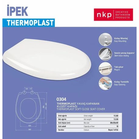WC ülőke fékes IPEK 1300 g
