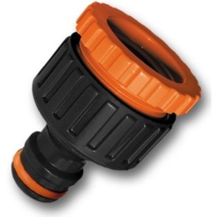   Eco csapcsatlakozó BM 3/4"-1/2" fekete-narancs 25db/cs