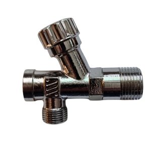 Szűrős sarokszelep 1/2"-3/8"  olasz