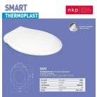 WC ülőke fékes SMART fehér 1180g