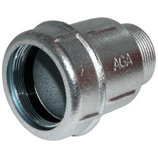   AGA külső menetes csőcsatlakozó AK 2,5” kar.  74,9-76,6