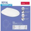 WC ülőke fékes ROYAL fehér 1400g