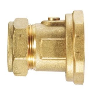 Szivattyú csatl. gömbcsap rézcsőhöz DN-22 olasz