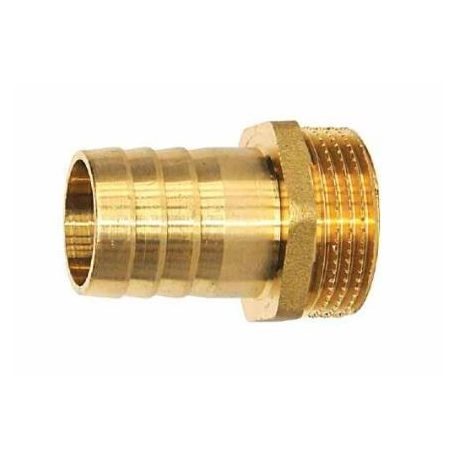 Tömlővég csatlakozó réz 1/2"-1/2" KM 