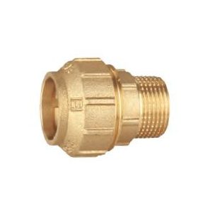 Réz KPE egyenes csatlakozó 25x3/4" KM