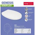 WC ülőke fékes GENESIS fehér 2300g