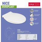 WC ülőke fékes NICE 1830g